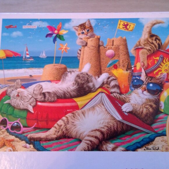 Cats in the Sunshine Puzzle 😸🌞🌊 - Picture 2 of 4